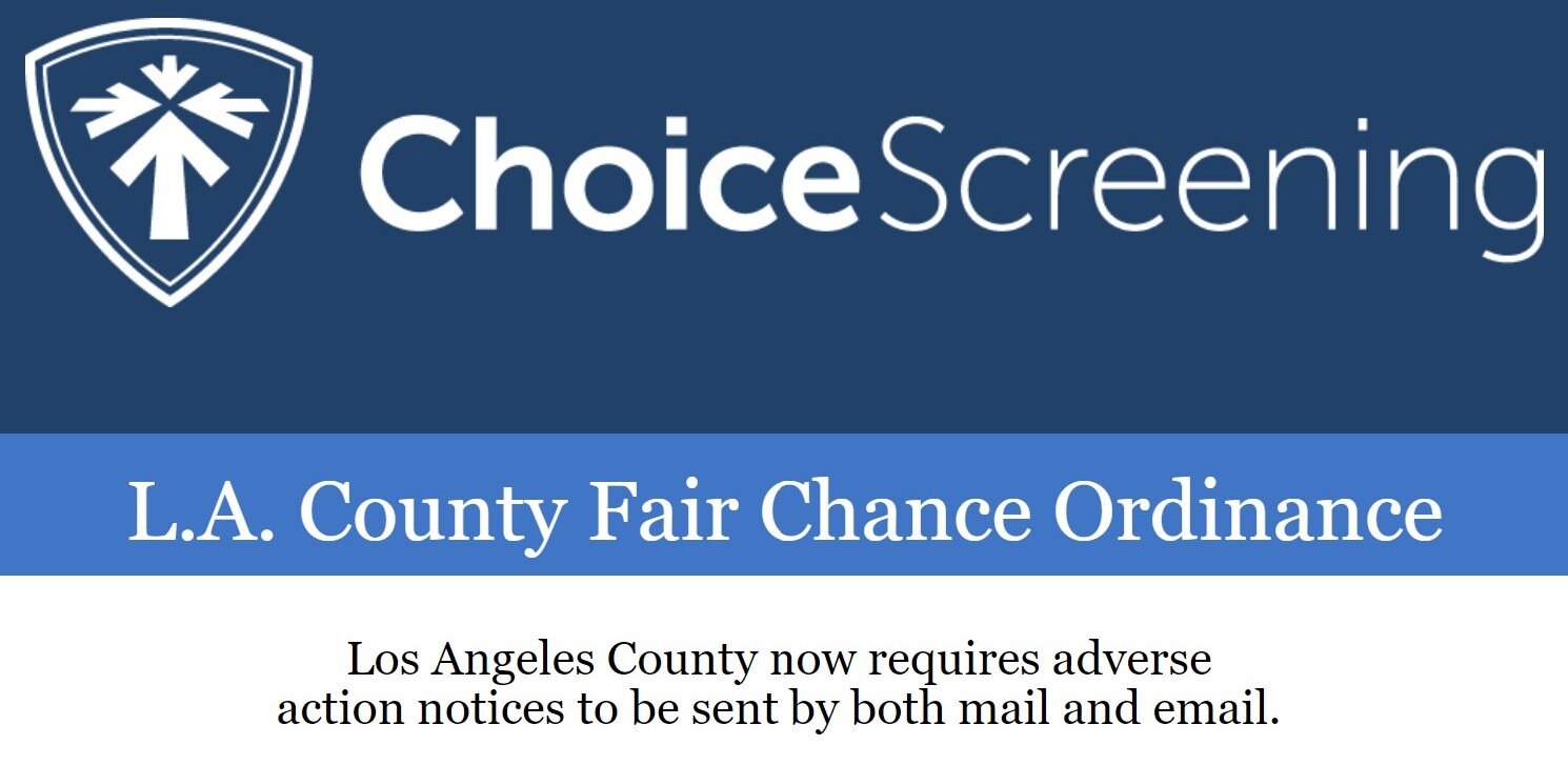 L.A. County Fair Chance Ordinance